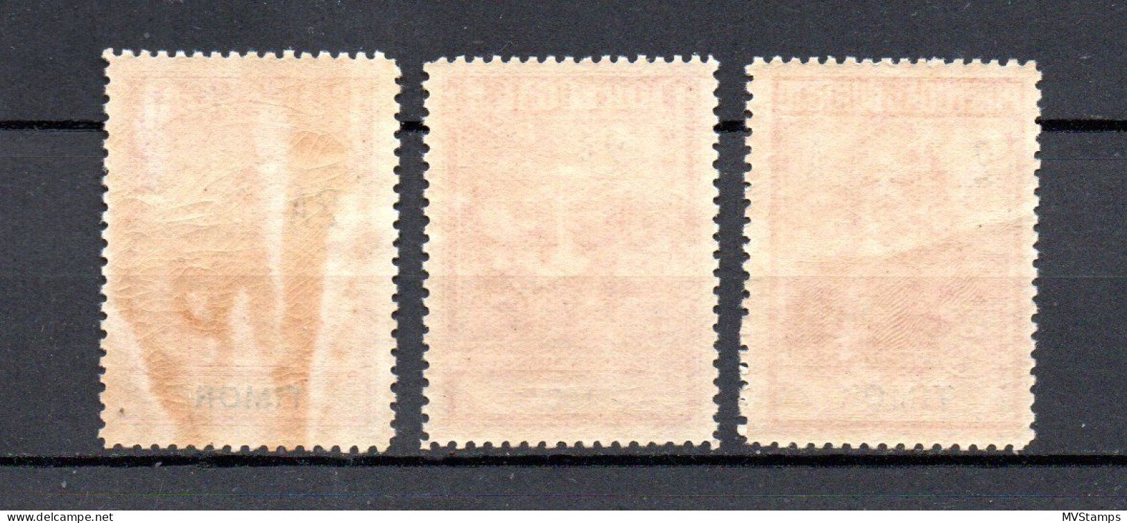 Timor (Portugese) 1925 Old Set Pombal Stamps (Michel Z 2/4) MNH - Timor