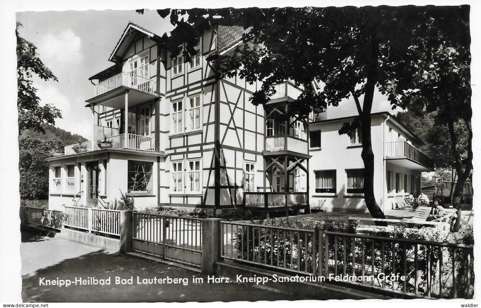 3422  BAD LAUTERBER / HARZ  --  SANATORIUM FELDMANN-GRÄFE  1962 - Bad Lauterberg