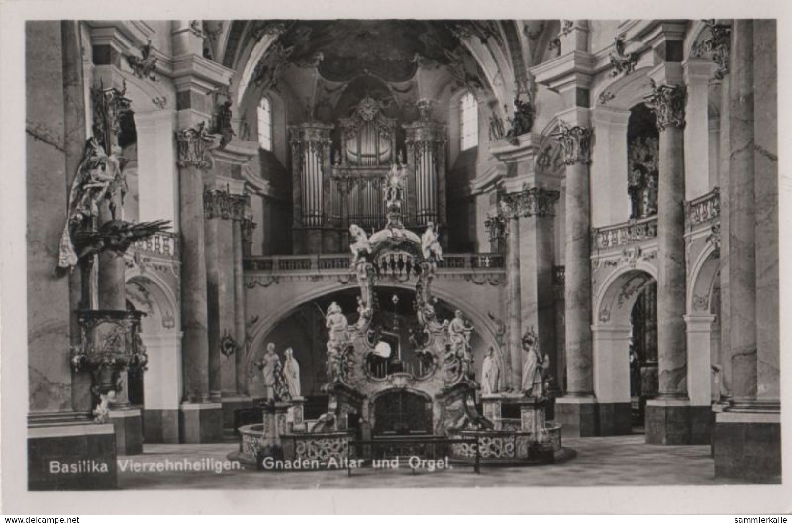 46945 - Bad Staffelstein, Vierzehnheiligen - Gnaden-Altar Und Orgel - Ca. 1955 - Staffelstein
