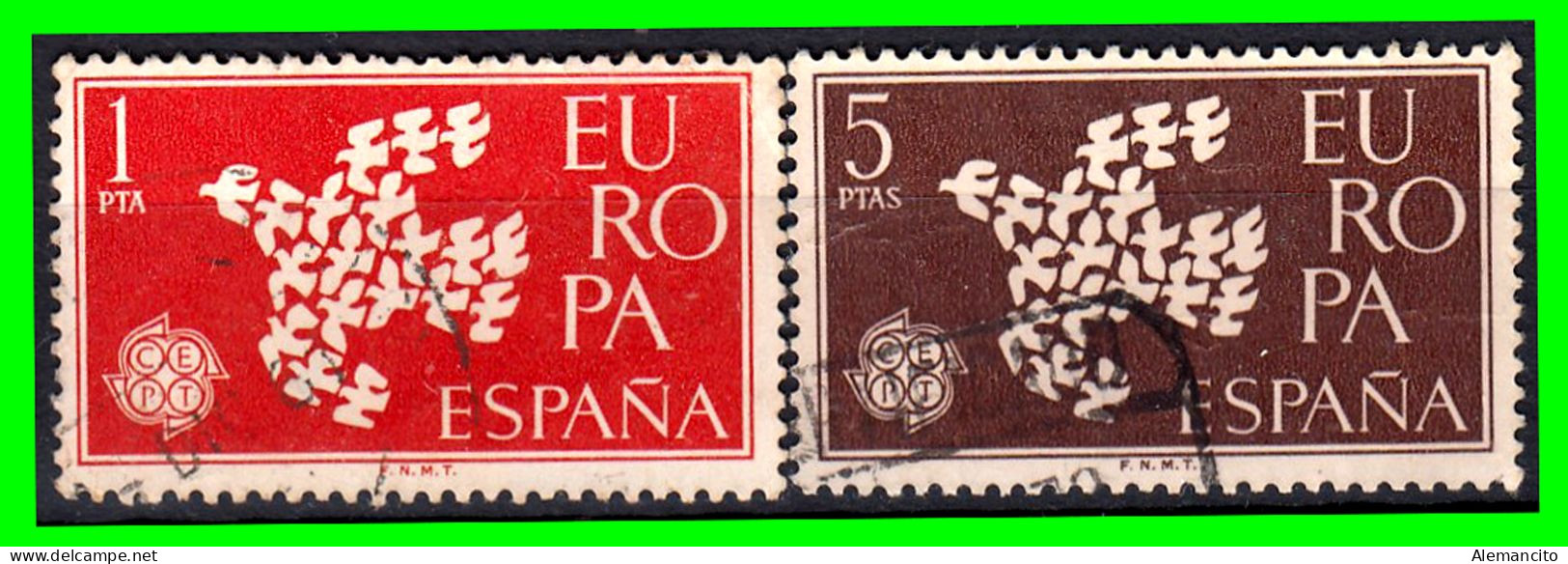 ESPAÑA SELLOS AÑO 1961  - EUROPA SEPT - SERIE - Used Stamps