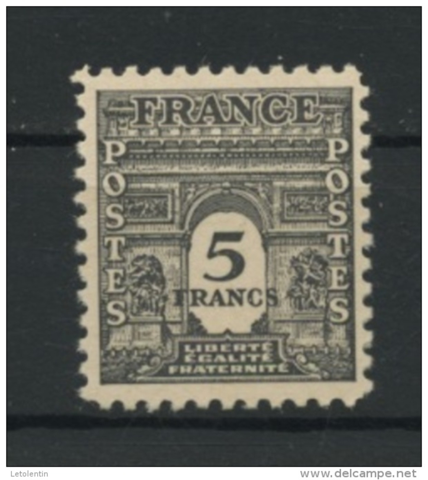 FRANCE - ARC DE TRIOMPHE - N° Yvert 628** - 1944-45 Triomfboog