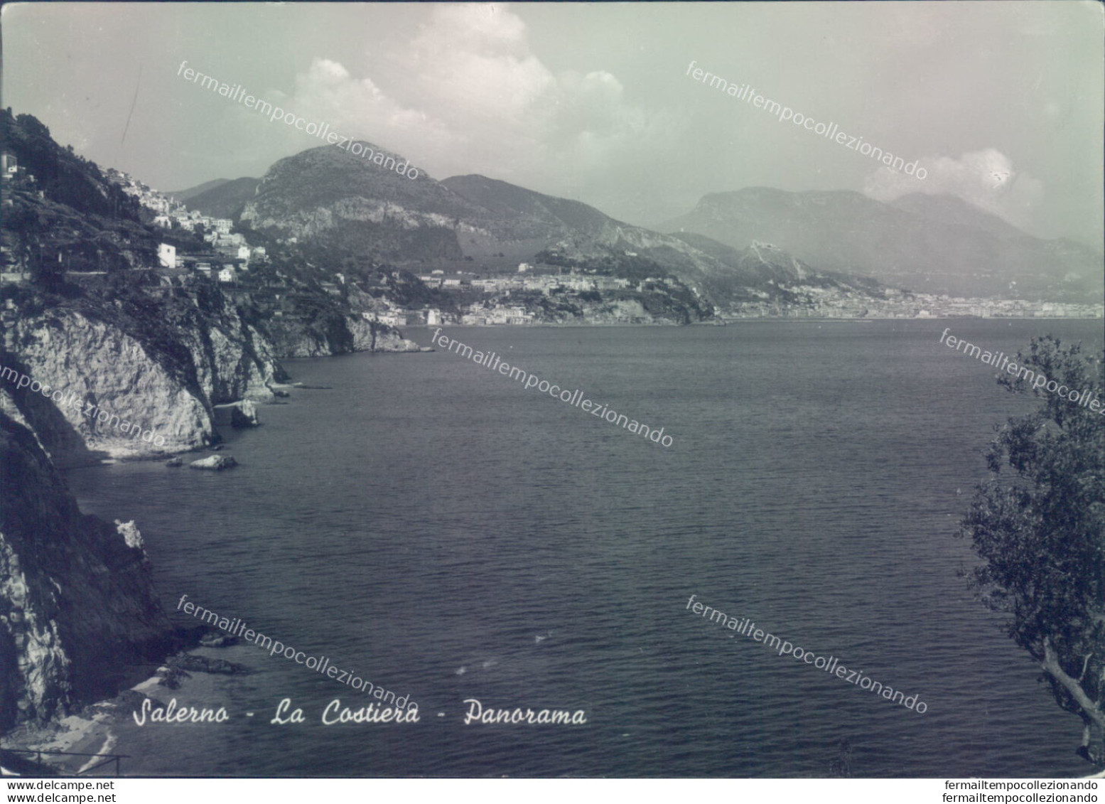 Aa335 Cartolina Salerno Citta' La Costiera Panorama - Salerno