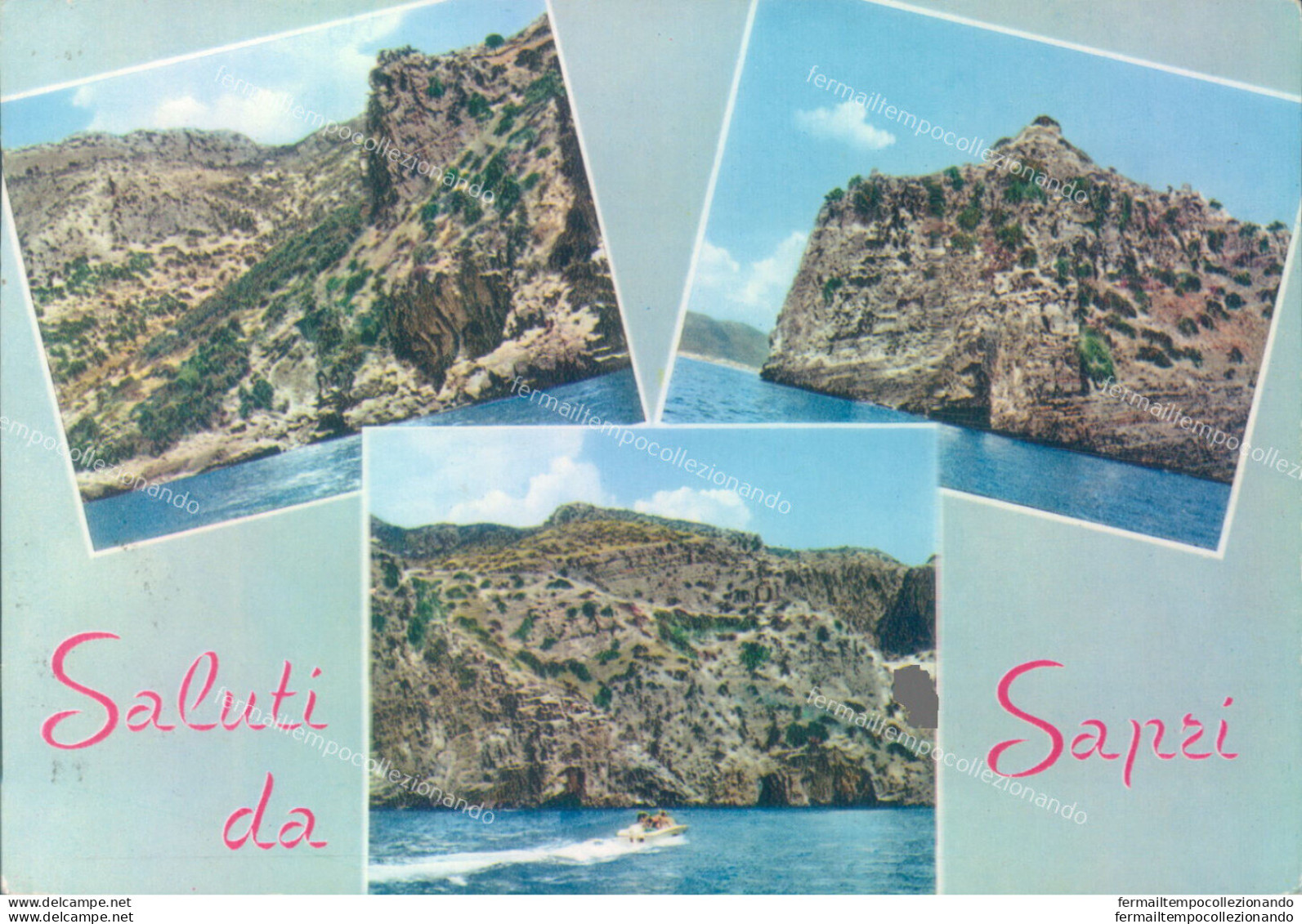 Aa459 Cartolina Saluti Da Sapri Provincia Di Salerno - Salerno