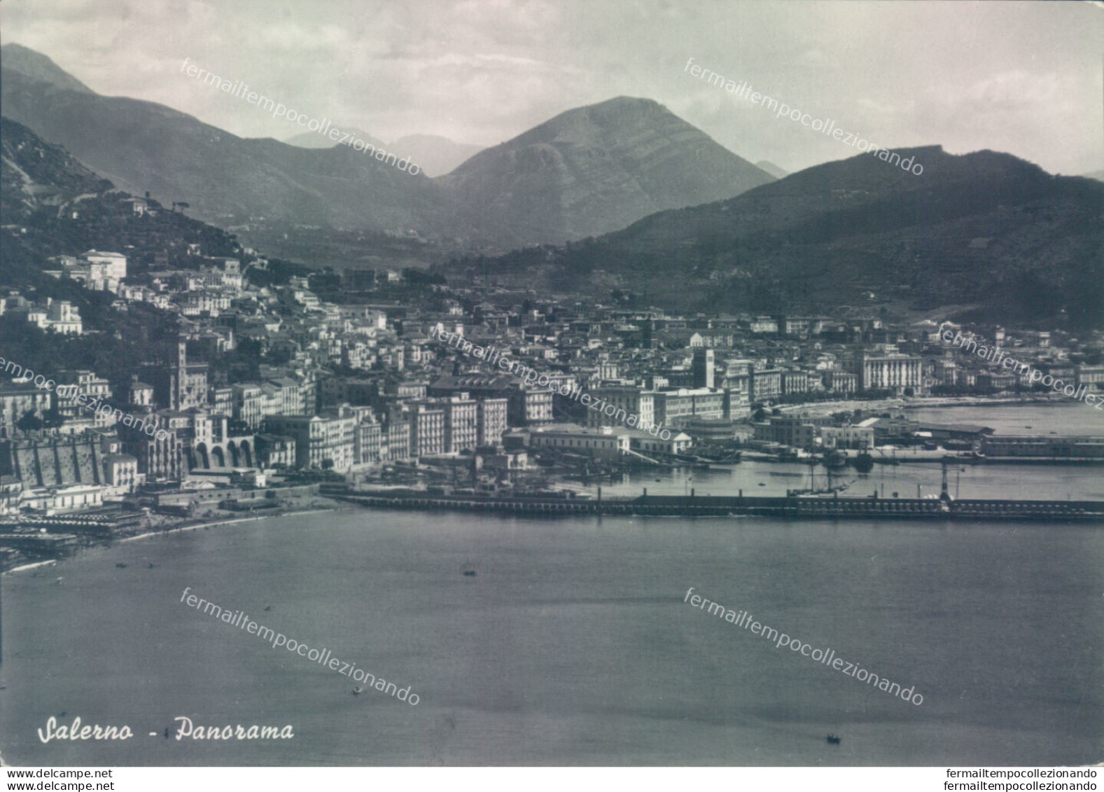 Aa414 Cartolina Salerno Citta' Panorama - Salerno