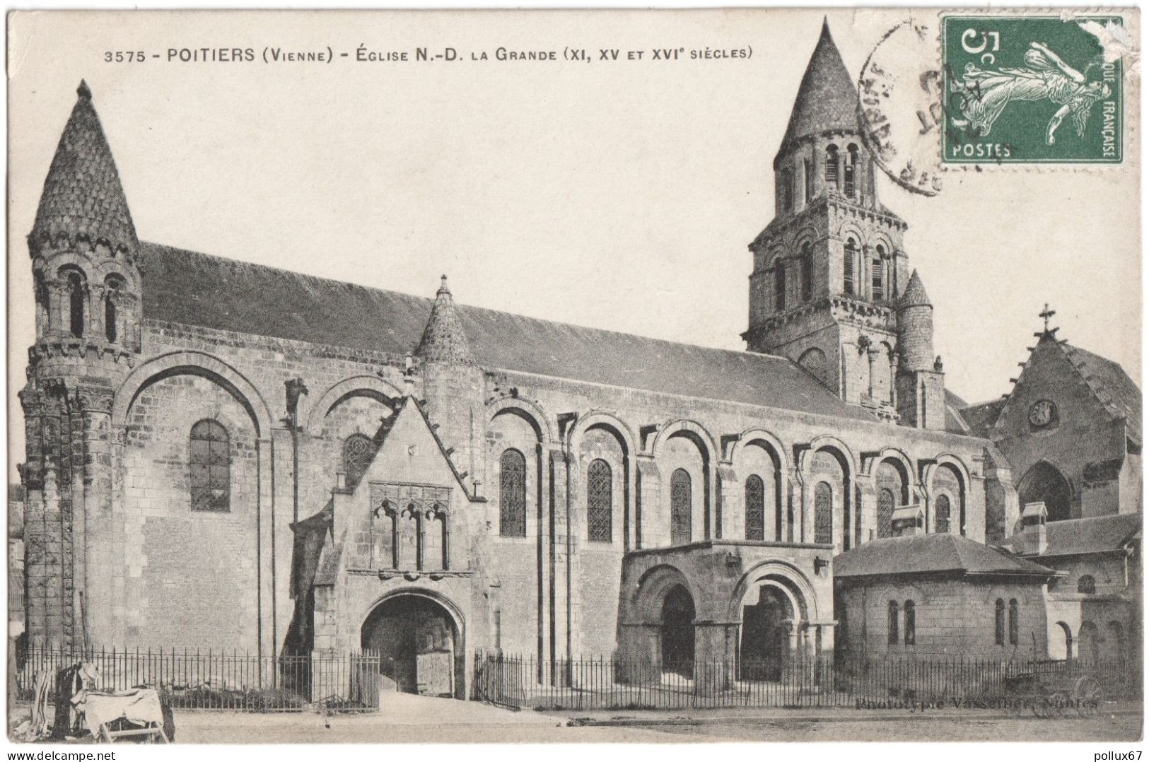 CPA DE POITIERS  (VIENNE)  ÉGLISE N.-D. LA GRANDE - Poitiers