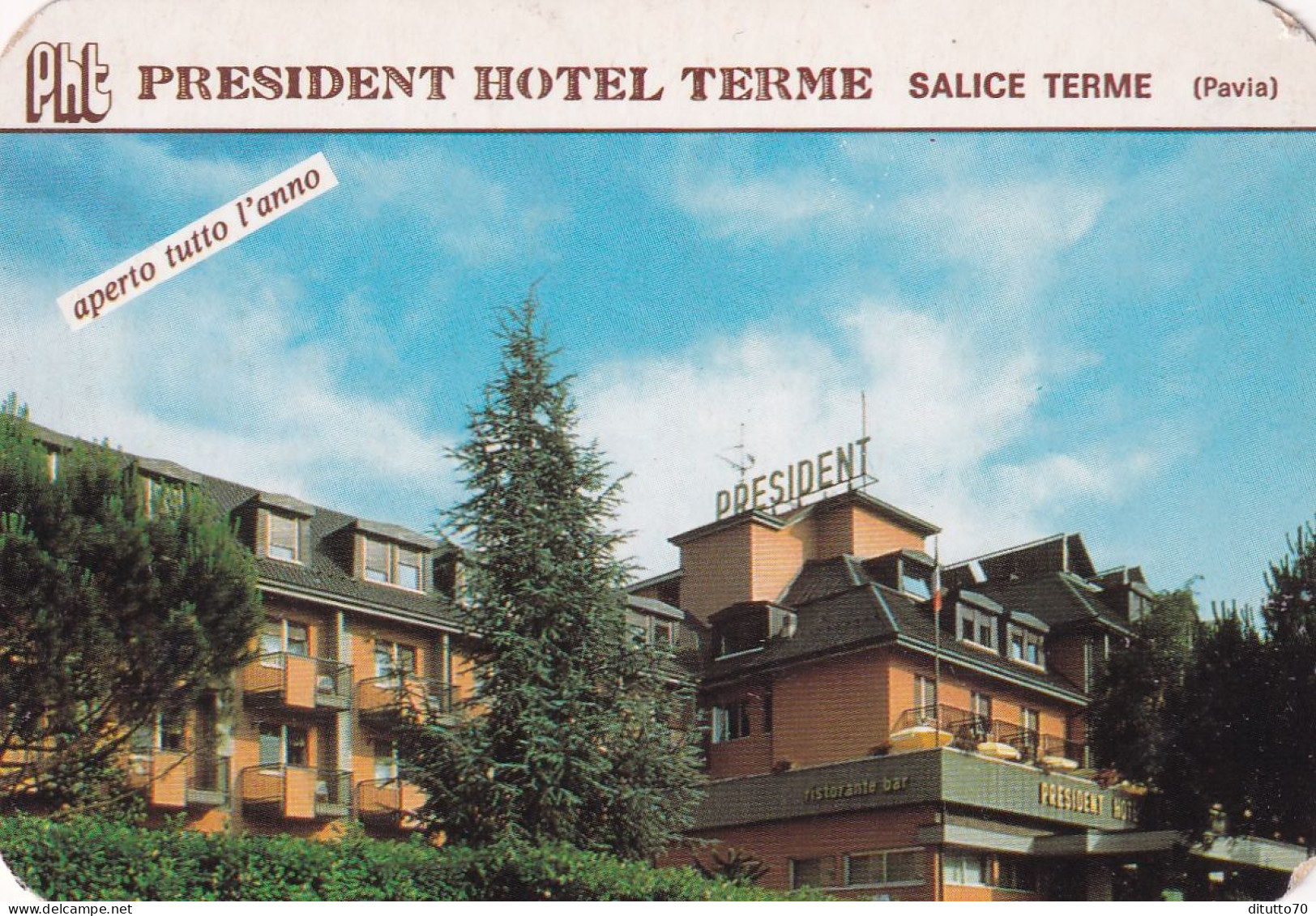 Calendarietto - President Hotel Terme - Salice Terme - Pavia - Anno 1997 - Tamaño Pequeño : 1991-00