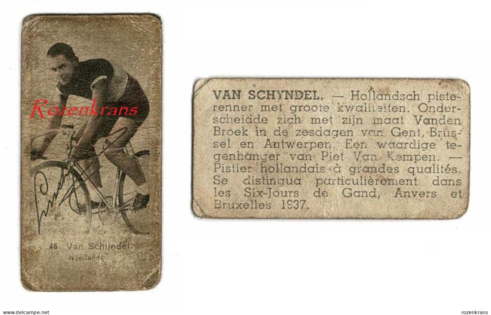 Chromo Louis Wies Van Schijndel (⁰ Gemert ⴕ Been En Donk) Nederlands Wielrenner Coureur Cycliste Cyclisme Cycling - Cyclisme