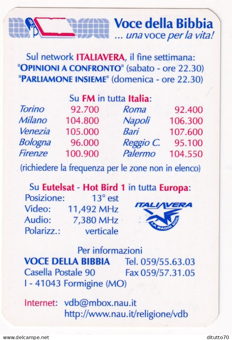 Calendarietto - Voce Della Bibbia - Formigine - Modena - Anno 1997 - Small : 1991-00