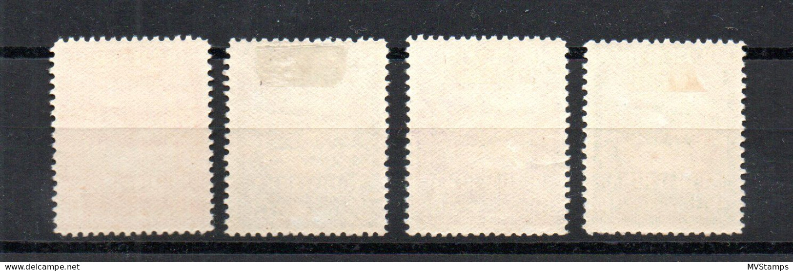 South Africa 1925 Set Airmail Stamps (Michel 17/20) MLH - Poste Aérienne