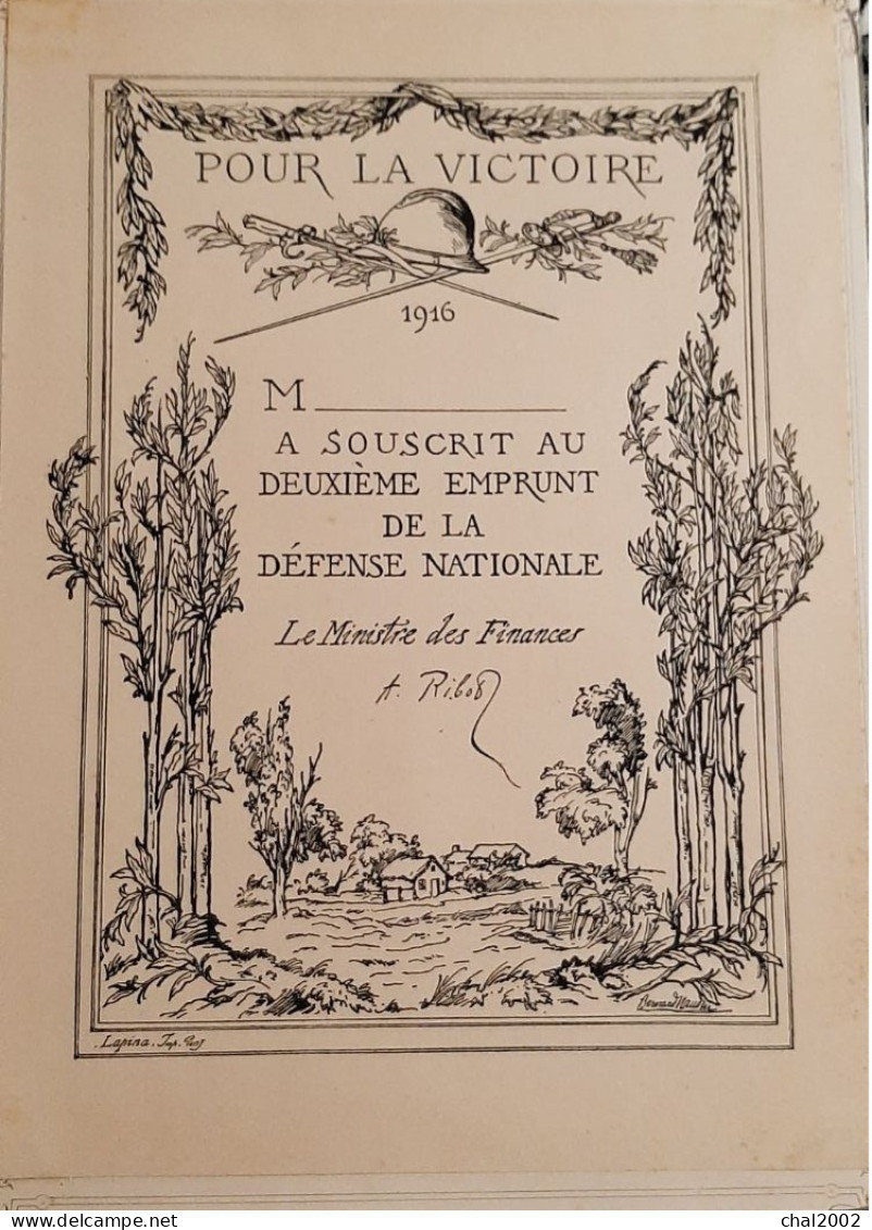 Document Emprunt 1916 - Documents Historiques