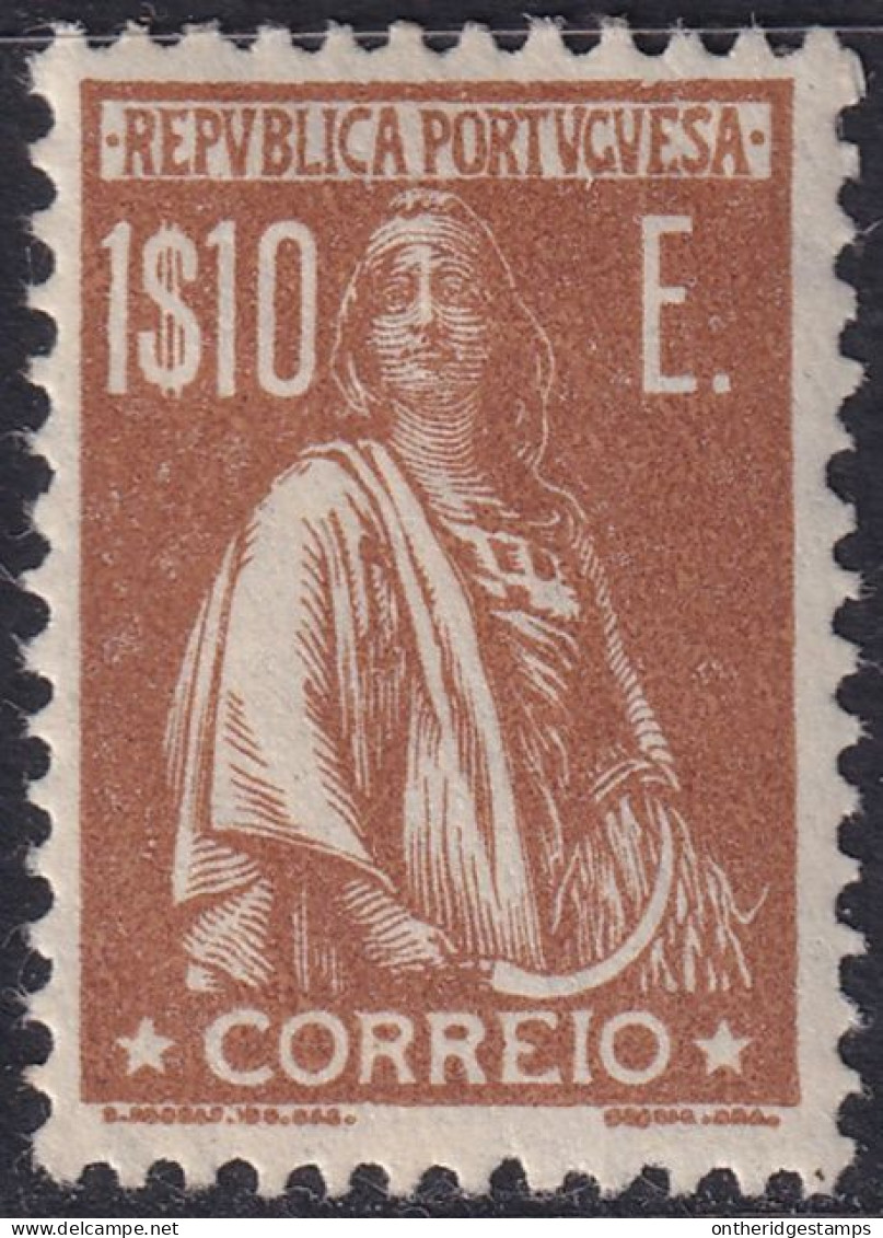 Portugal 1921 Sc 298F Mundifil 249 MH* Some Disturbed Gum - Unused Stamps