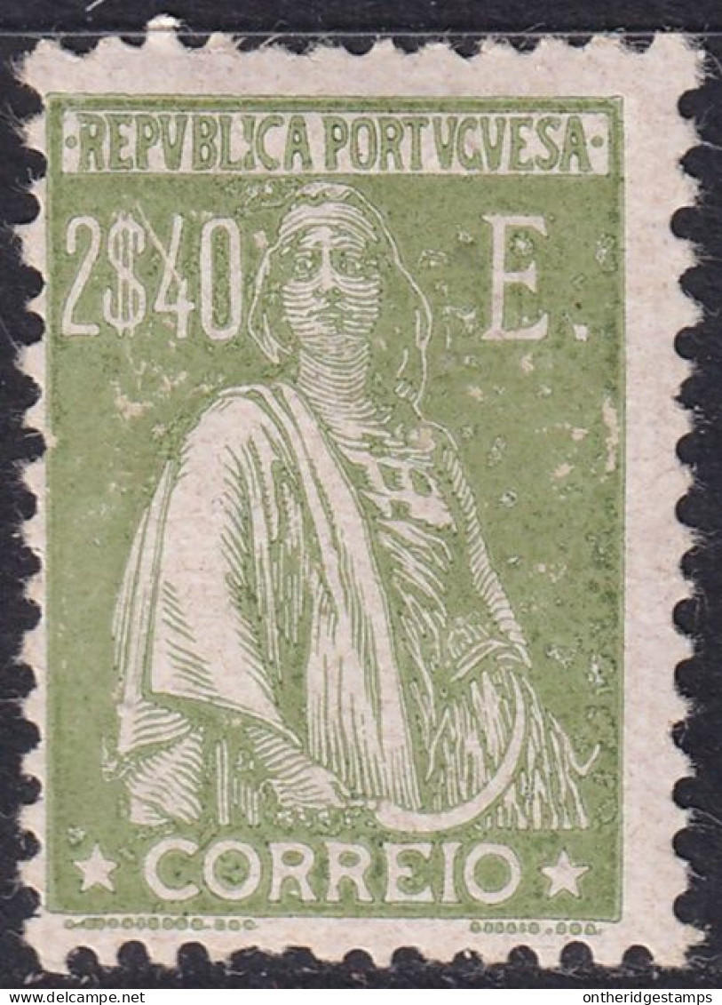 Portugal 1926 Sc 298P Mundifil 293 MH* - Unused Stamps