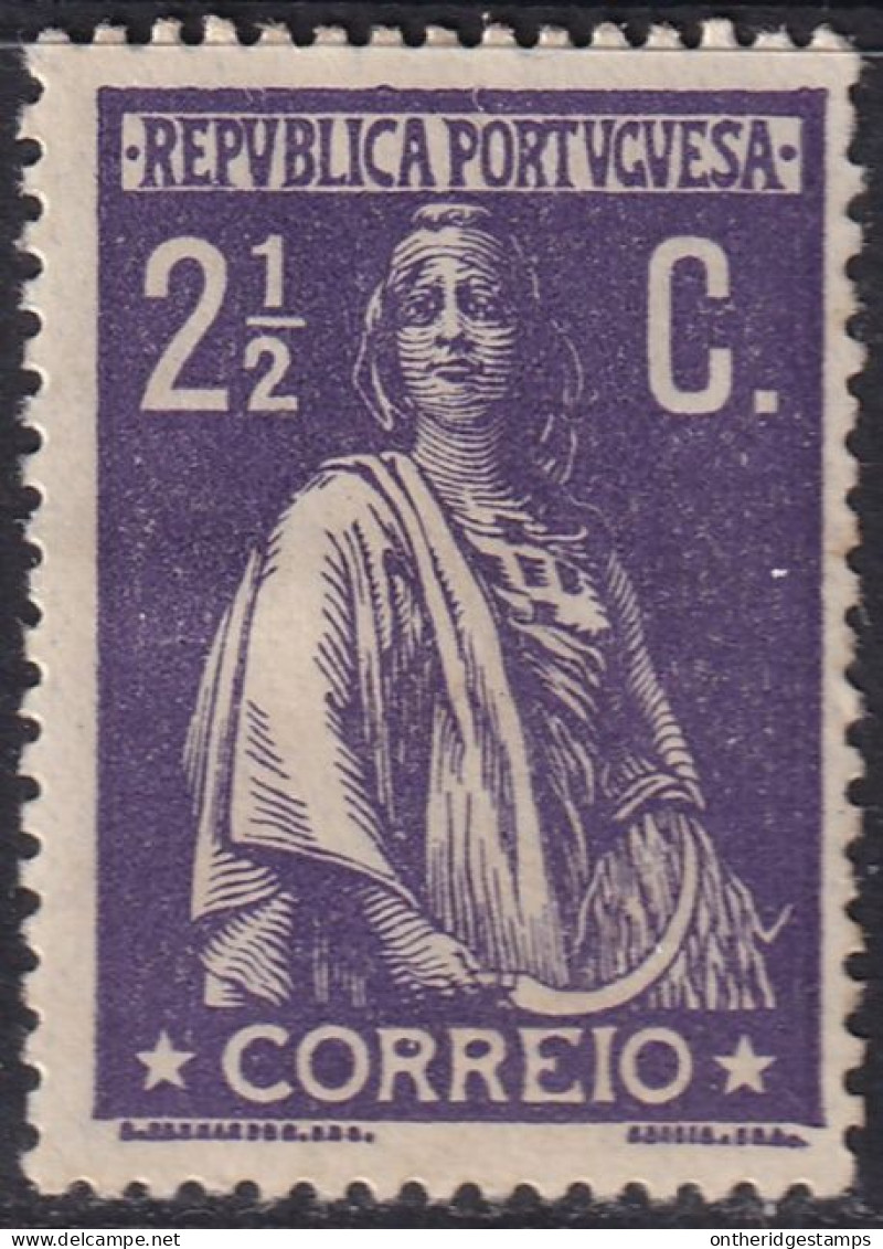 Portugal 1912 Sc 212 Mundifil 211 MH* Disturbed Gum - Unused Stamps