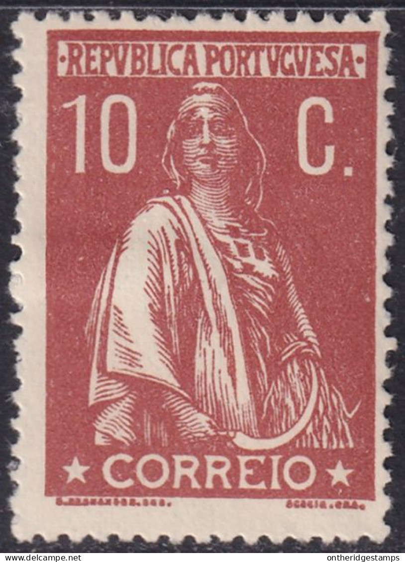 Portugal 1912 Sc 216 Mundifil 215 MH* Paper Adhesion On Gum - Unused Stamps