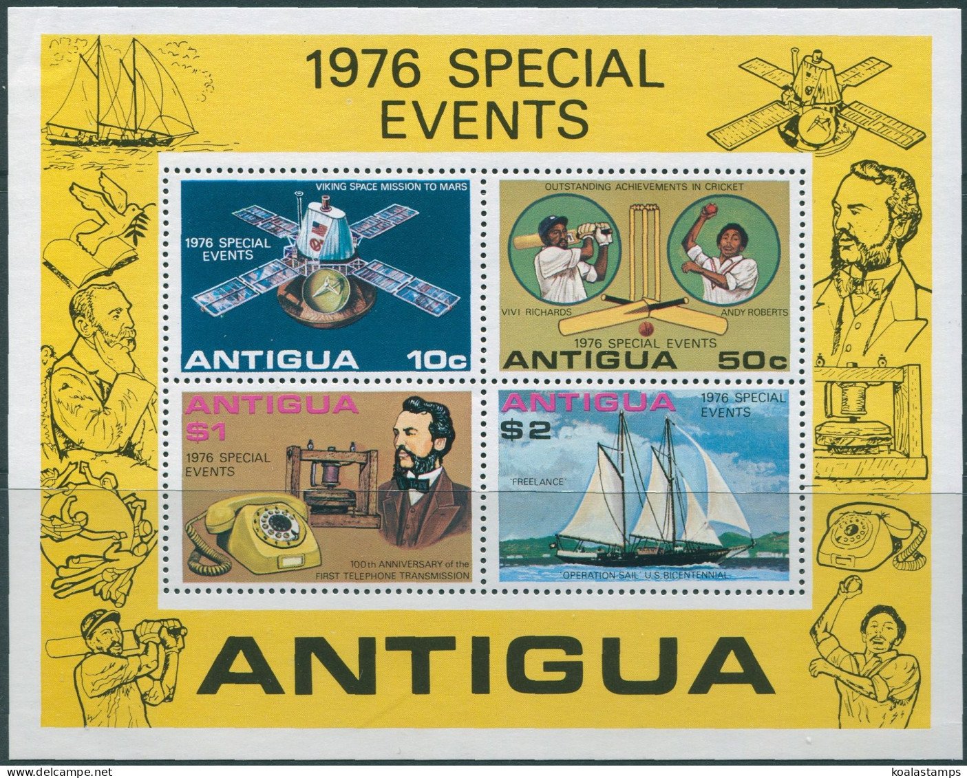 Antigua 1976 SG525 Special Events MS MNH - Antigua En Barbuda (1981-...)
