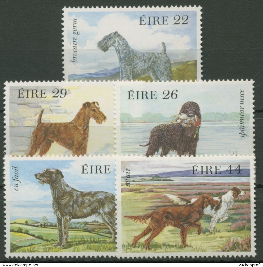 Irland 1983 Irische Hunde Terrier Wolfshund Setter Spaniel 510/14 Postfrisch - Neufs