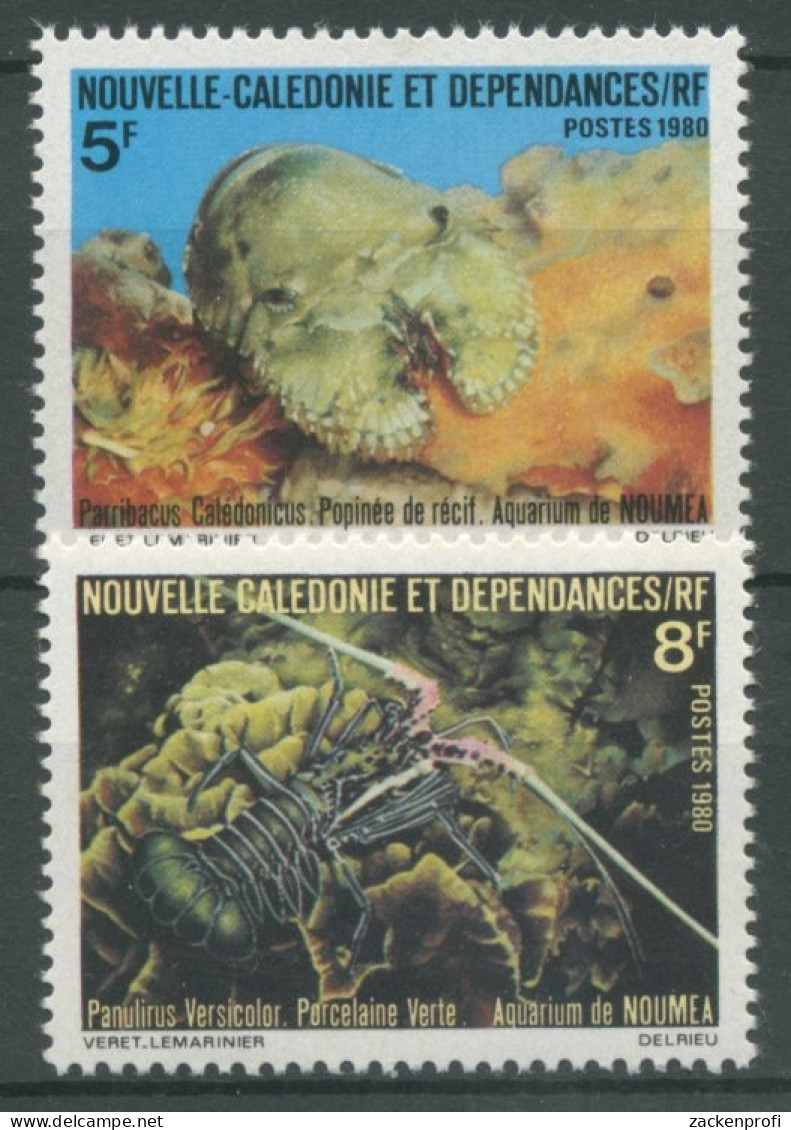 Neukaledonien 1980 Aquarium Von Nouméa Meereskrebse 652/53 Postfrisch - Nuovi