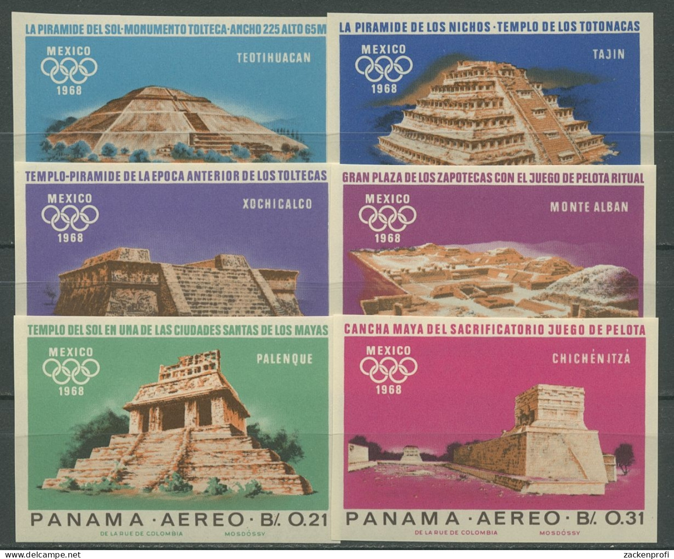 Panama 1967 Olympiade Mexiko 981/88 Postfrisch - Panamá