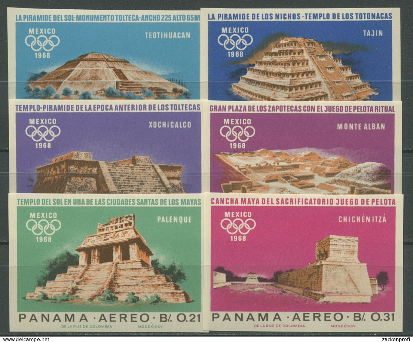 Panama 1967 Olympiade Mexiko 981/88 Postfrisch - Panama