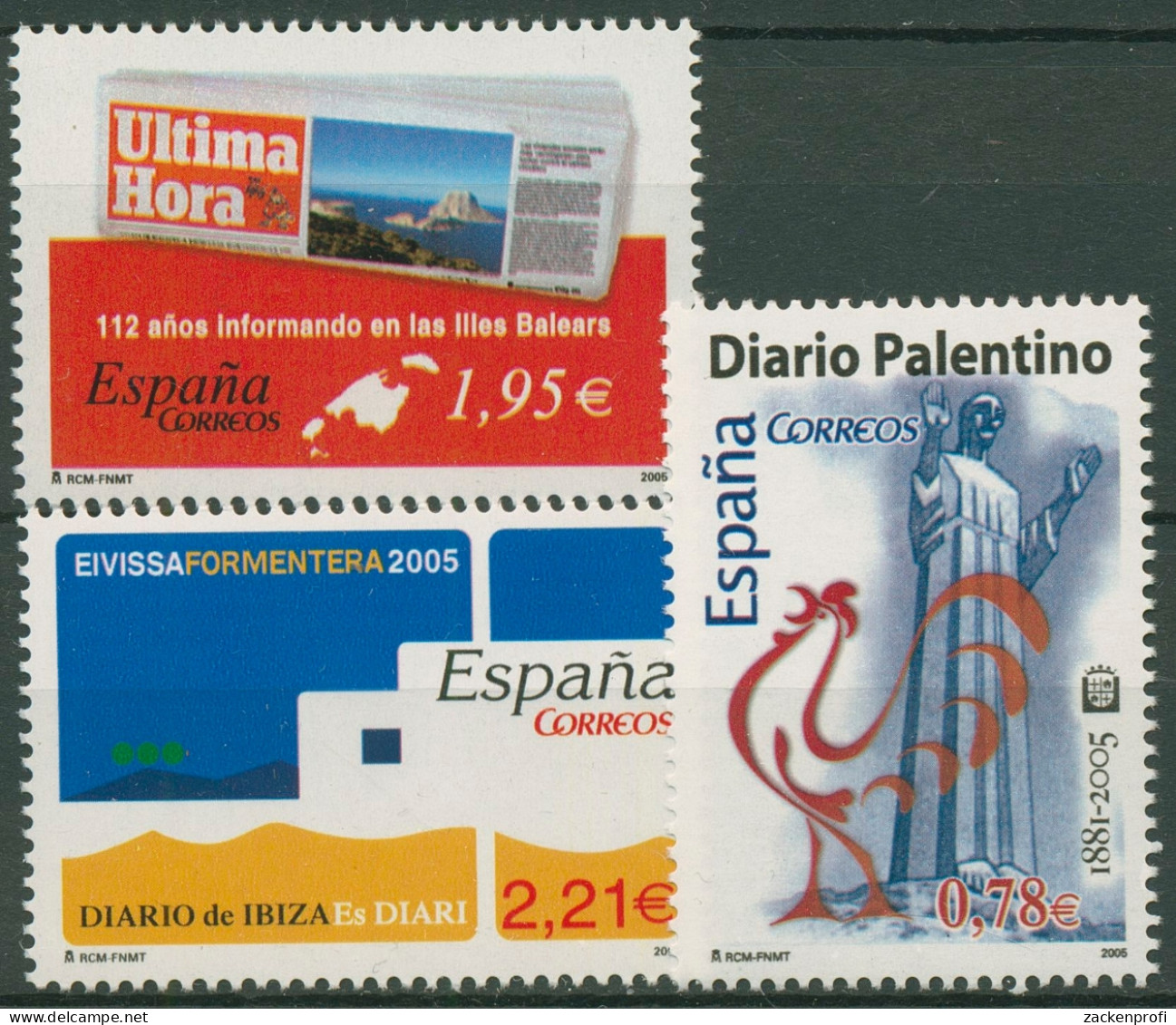 Spanien 2005 Tageszeitungen 4052/54 Postfrisch - Unused Stamps