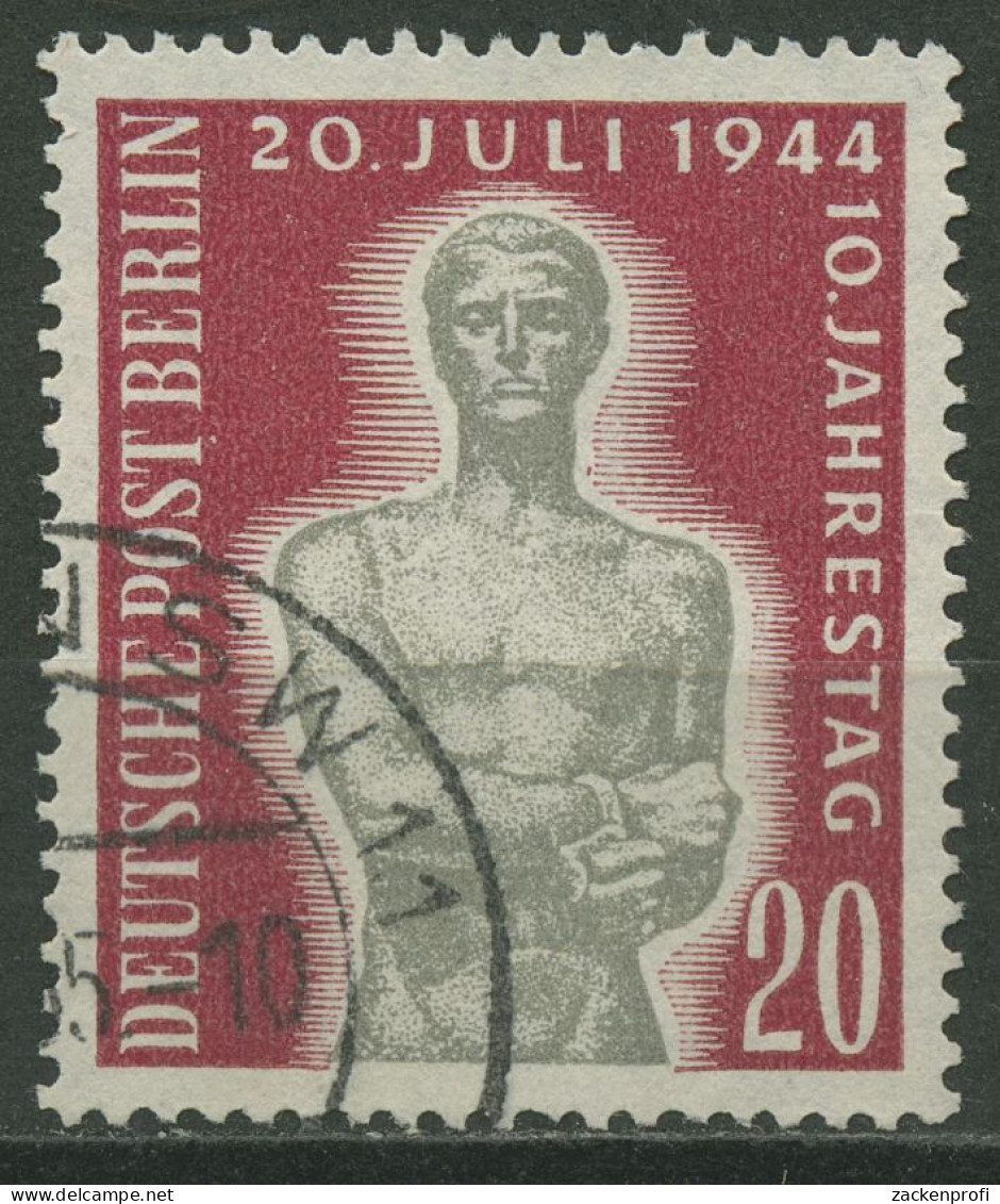 Berlin 1954 10. Jahrestag (20. Juli 1944) Attentat Auf Hitler 119 Gestempelt - Used Stamps