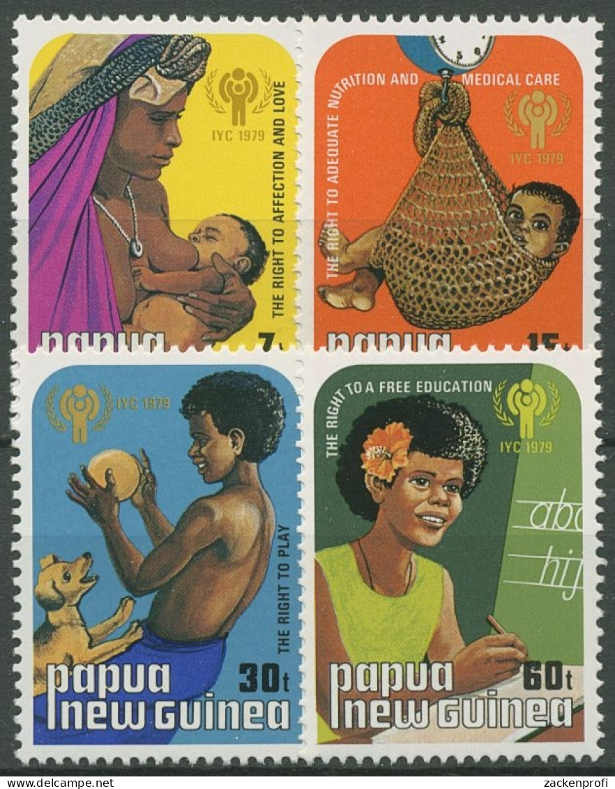 Papua Neuguinea 1979 Int. Jahr Des Kindes Spielen Schule 377/80 Postfrisch - Papúa Nueva Guinea