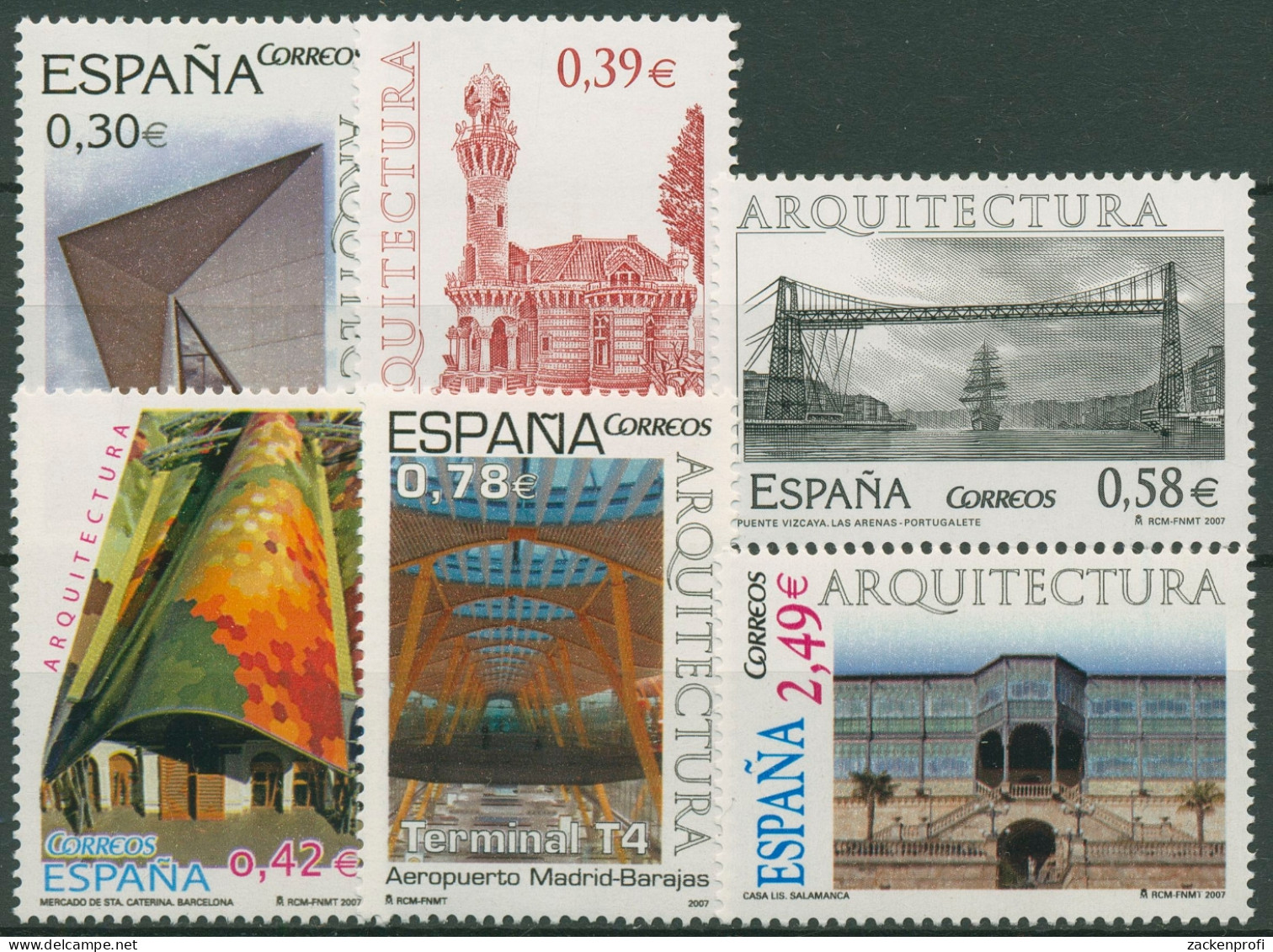 Spanien 2007 Architektur Bauwerke 4216/21 Postfrisch - Unused Stamps