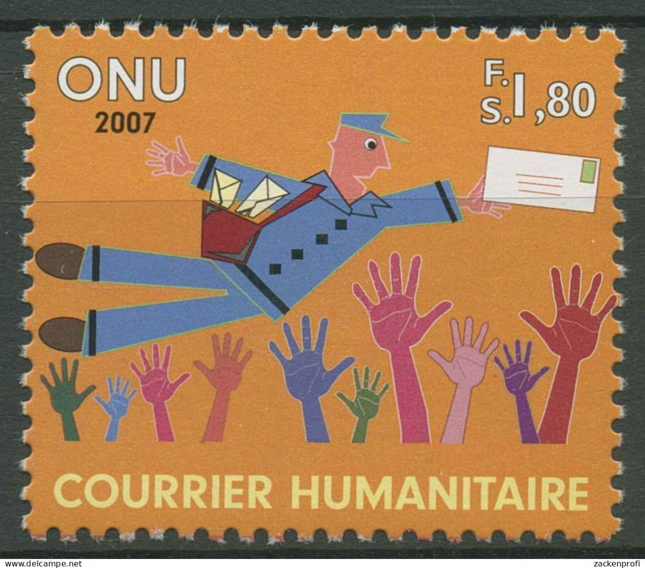 UNO Genf 2007 Humanitäre Postsendungen Briefträger 583 Postfrisch - Nuovi