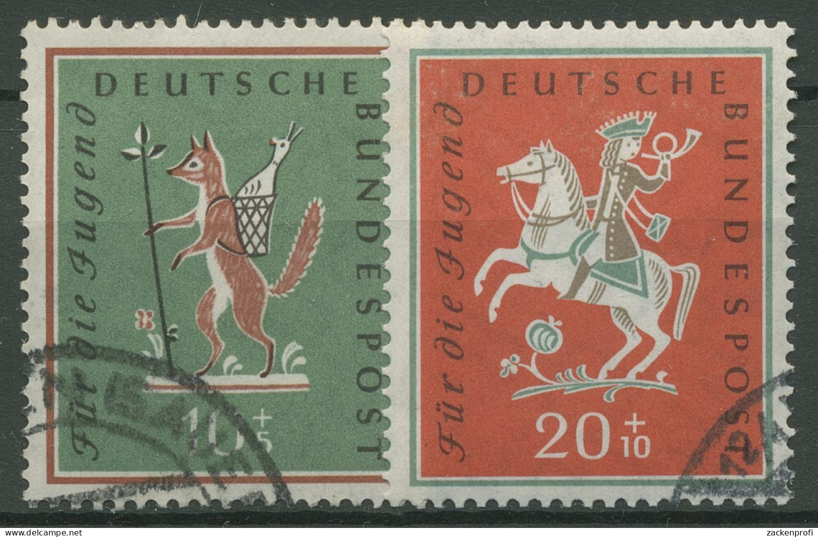 Bund 1958 Jugend Volkslieder 286/87 Gestempelt - Used Stamps