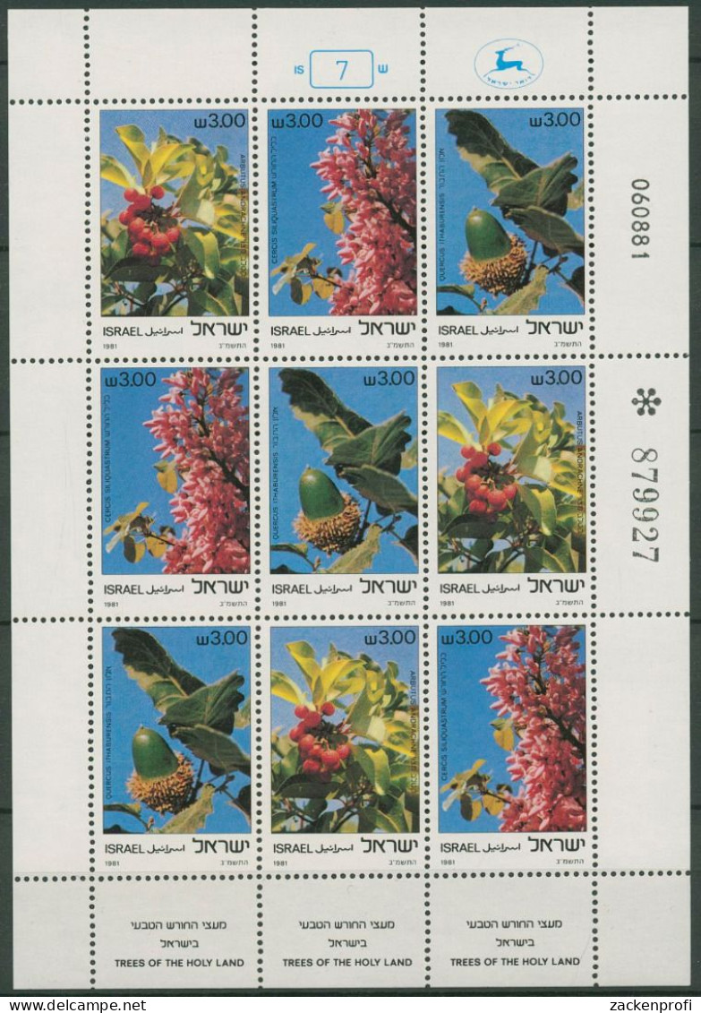 Israel 1981 Bäume Des Heiligen Landes 868/70 K Postfrisch (C98090) - Blocs-feuillets