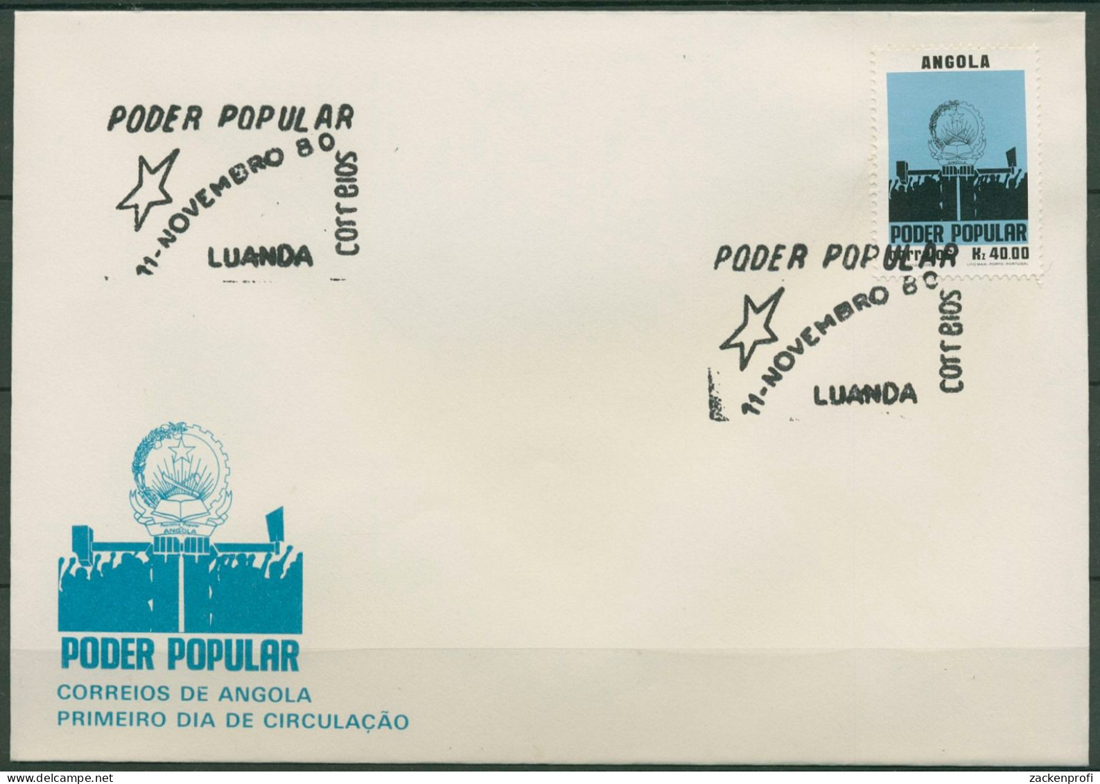 Angola 1980 Errichtung Der Macht Des Volkes 632 FDC (X60945) - Angola