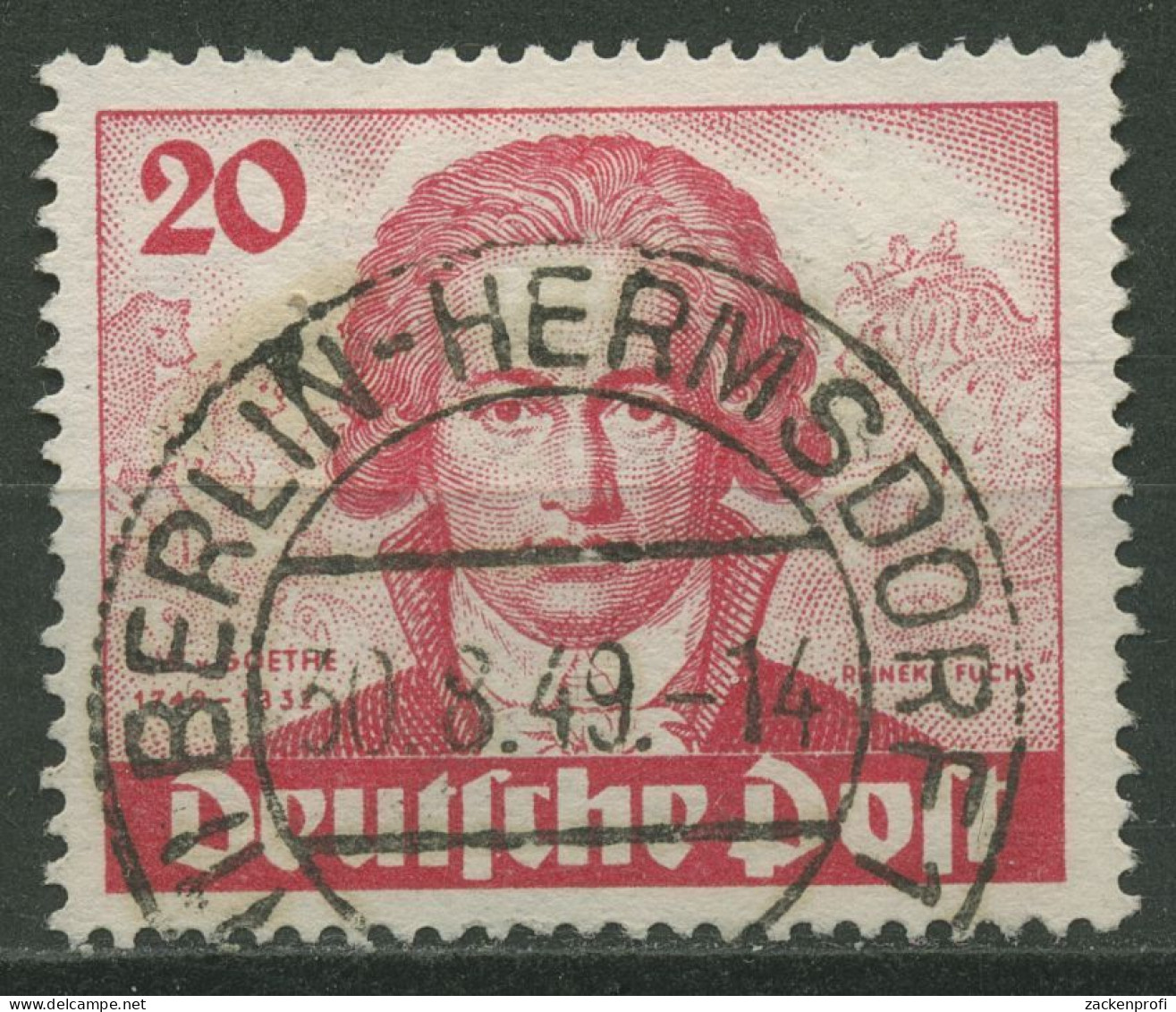 Berlin 1949 200. Geburtstag Von Johann Wolfgang Von Goethe 62 Mit TOP-Stempel - Used Stamps