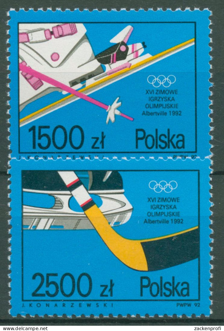 Polen 1992 Olympische Winterspiele Albertville 3369/70 Postfrisch - Nuovi