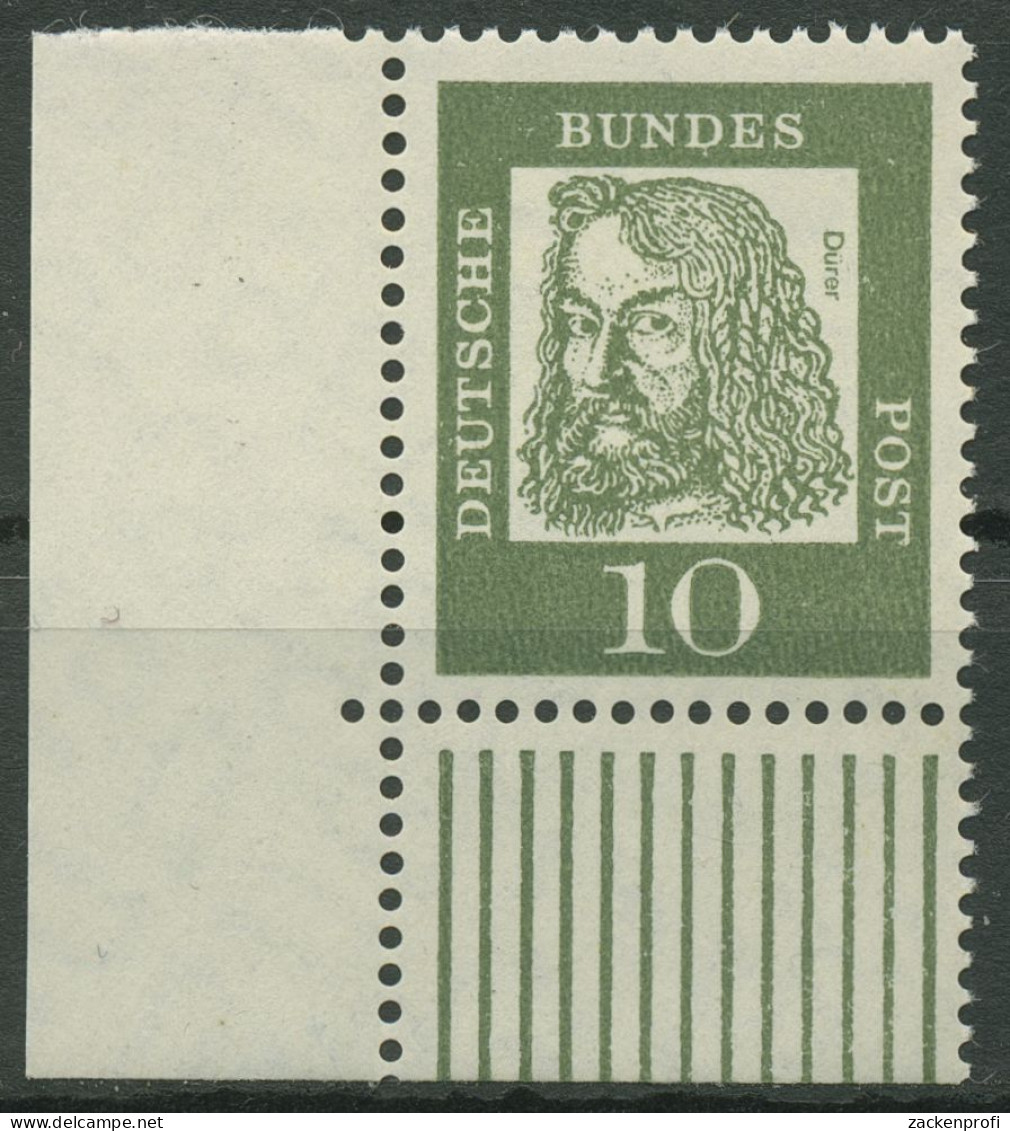 Bund 1961 Bedeutende Deutsche 350 Y W UR Ecke 3 Postfrisch - Neufs