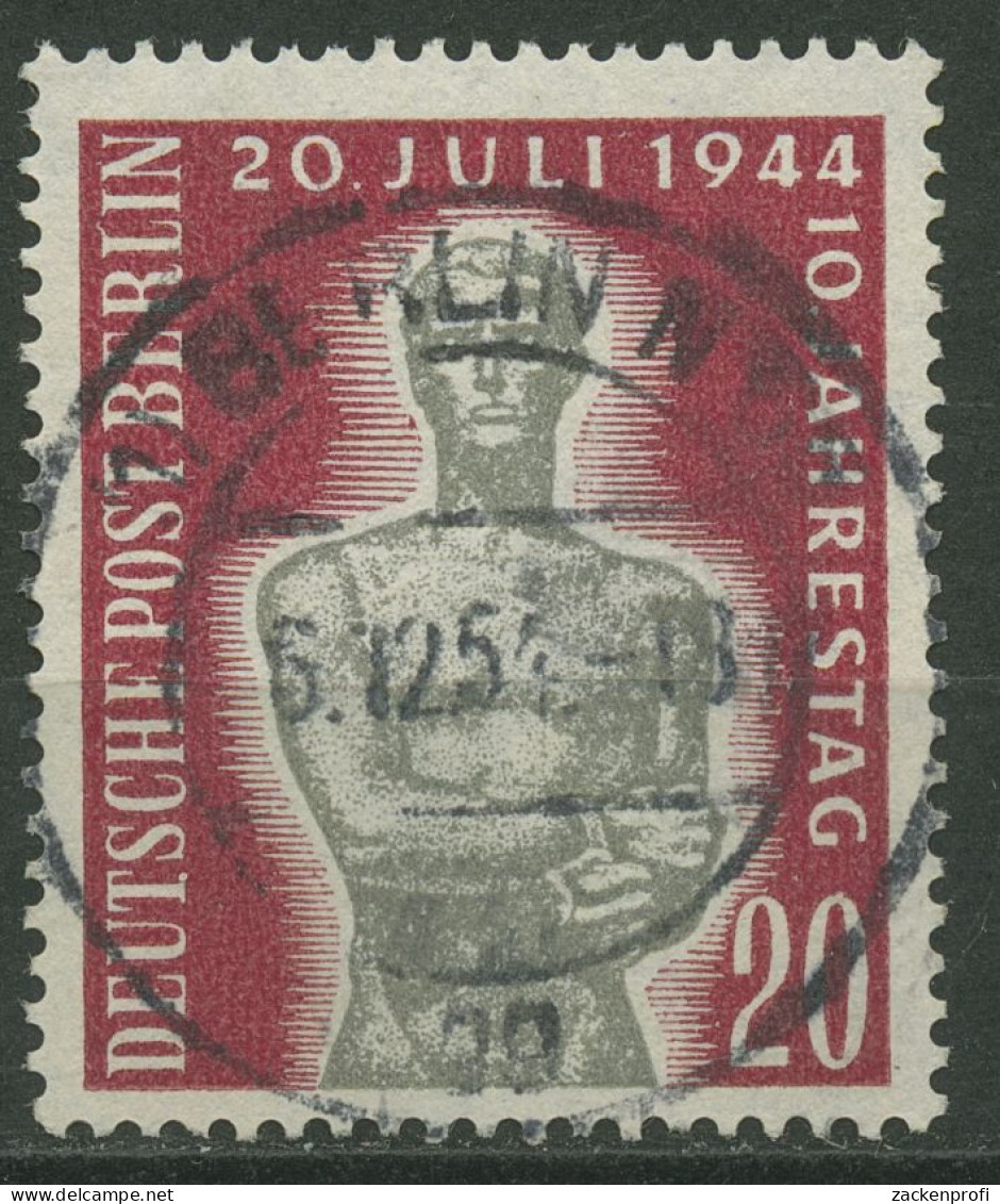 Berlin 1954 10. J. (20. Juli 1944) Attentat Auf Hitler 119 BERLIN-TOP-Stempel - Gebruikt