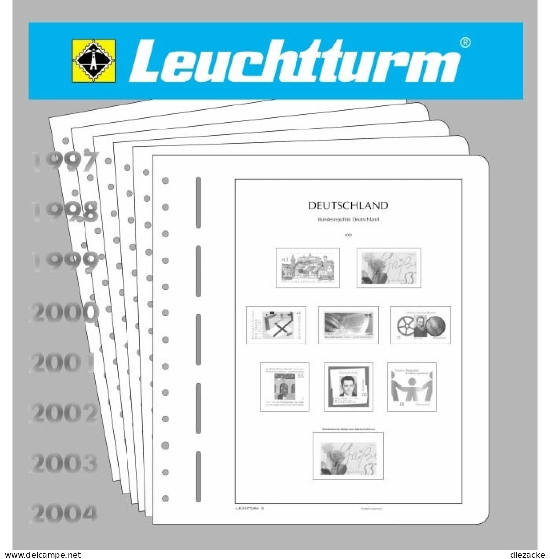 Leuchtturm Bund Memo Blätter 2014 Vordrucke O.T. Neuwertig (Lt1484 - Pre-printed Pages