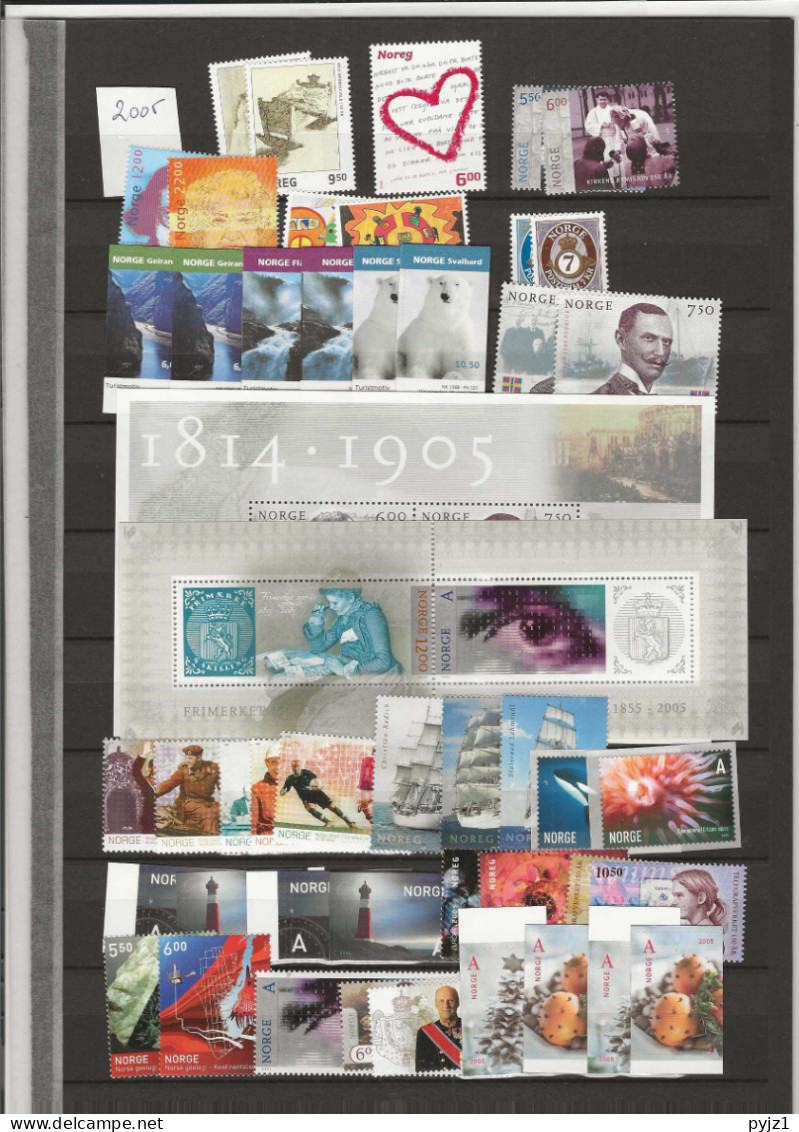 2005 MNH Norway, Year Collection Postfris** - Full Years