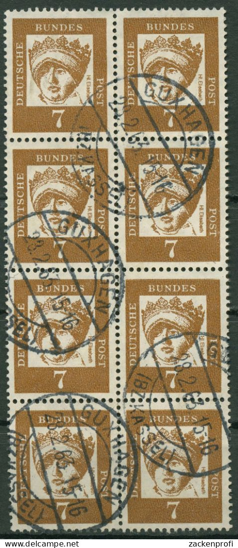 Bund 1961 Bedeutende Deutsche 348 Y 8er-Block Gestempelt - Used Stamps