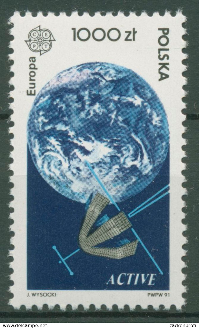 Polen 1991 Europa CEPT Weltraumfahrt Satellit 3331 Postfrisch - Nuovi