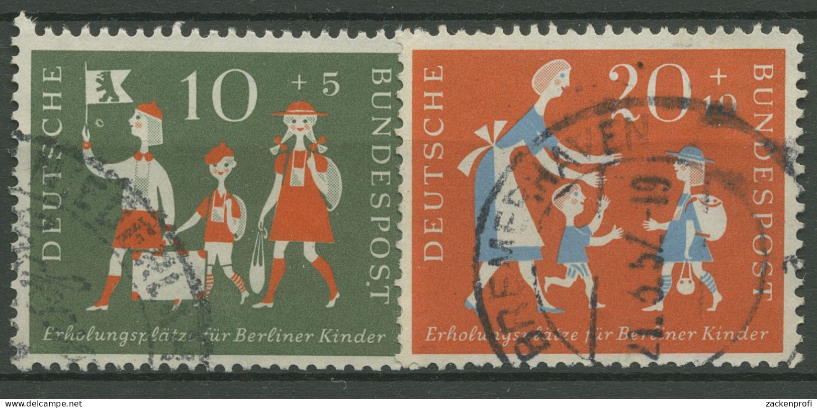 Bund 1957 Erholungsplätze Für Berliner Kinder 250/51 Gestempelt - Used Stamps