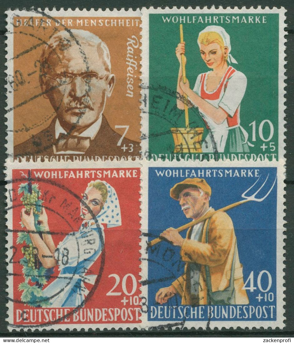 Bund 1958 Wohlfahrt Landwirtschaft 297/00 Gestempelt - Used Stamps