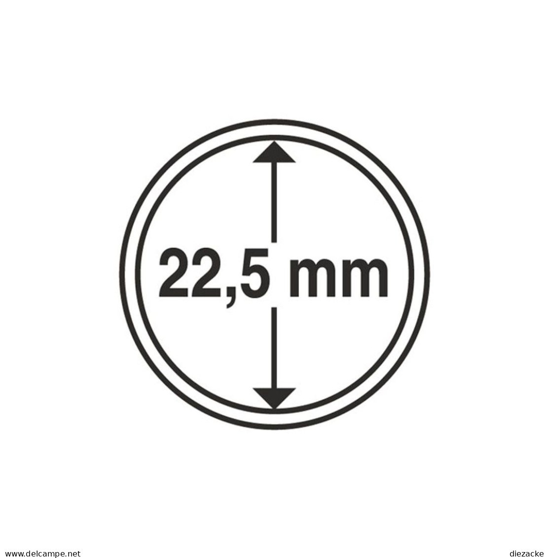 Leuchtturm Münzkapsel Grips 22,5 Mm (10er Pack) 320006 Neu - Matériel