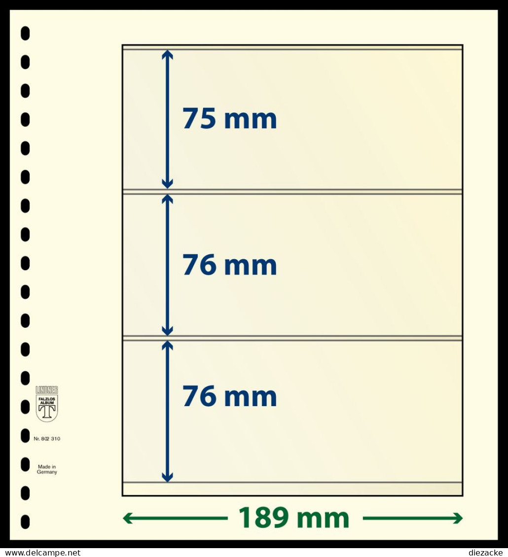 Lindner T - Blanko Blätter 802310P (10er Packung) Neu ( - Blankoblätter