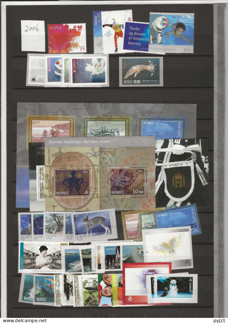 2006 MNH Norway, Year Collection Postfris** - Années Complètes