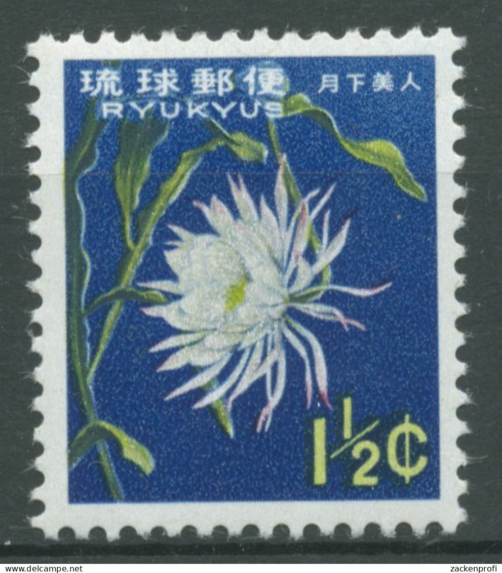 Ryukyu-Inseln 1963 Freimarke Pflanzen Kakteen 136 Postfrisch - Ryukyu Islands