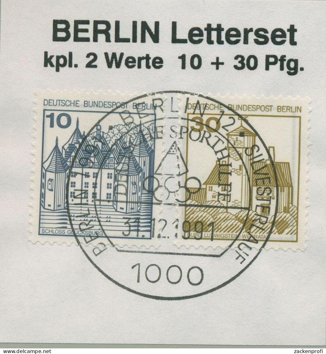 Berlin 1977 Burgen Und Schlösser LETTERSET 532/34 A II Gestempelt - Gebraucht