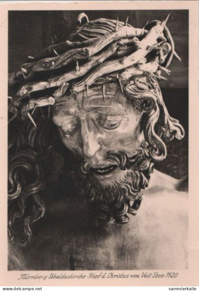 67623 - Nürnberg - Sebalduskirche, Kopf Des Christus - Ca. 1955 - Nuernberg