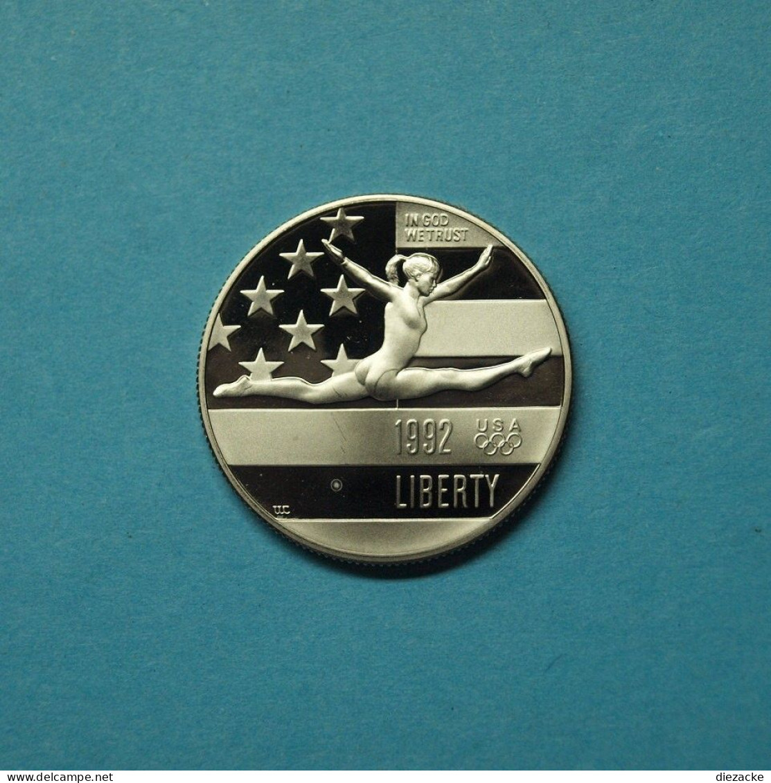 USA 1992 1/2 Dollar Kunstturnerin CuNi PP (M5190 - Sonstige & Ohne Zuordnung