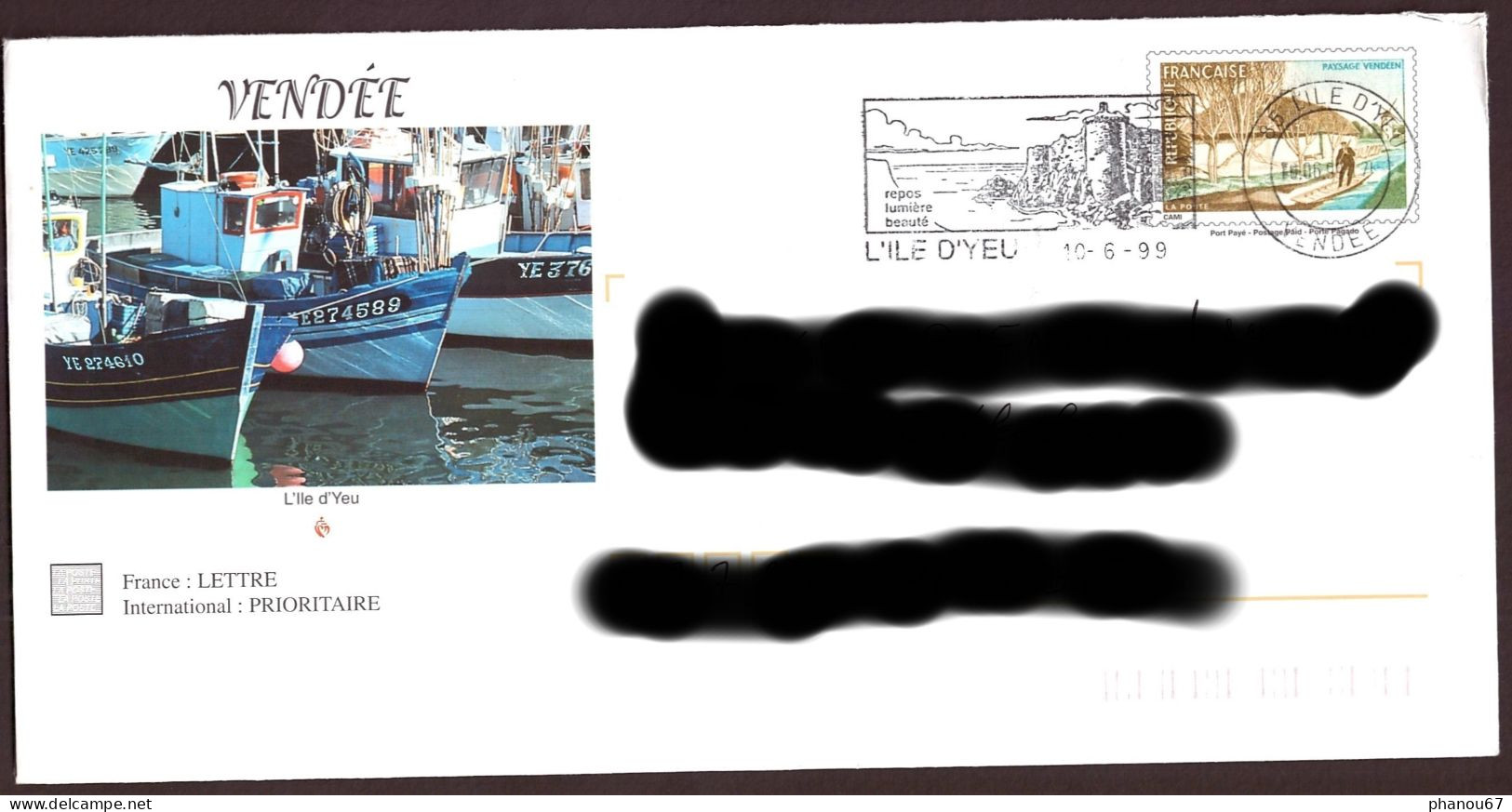 France France Prêt à Poster PAP Vendée Ile D'YEU - Standard Postcards & Stamped On Demand (before 1995)