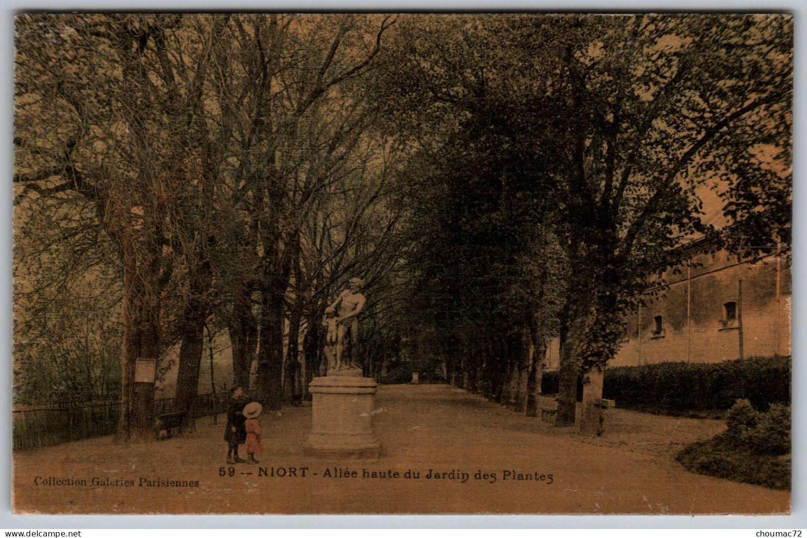 (79) 074, Niort, Collection Galeries Parisiennes Colorisée Toilée 59, Allée Haute Du Jardin Des Plantes - Niort